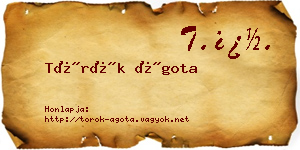 Török Ágota névjegykártya